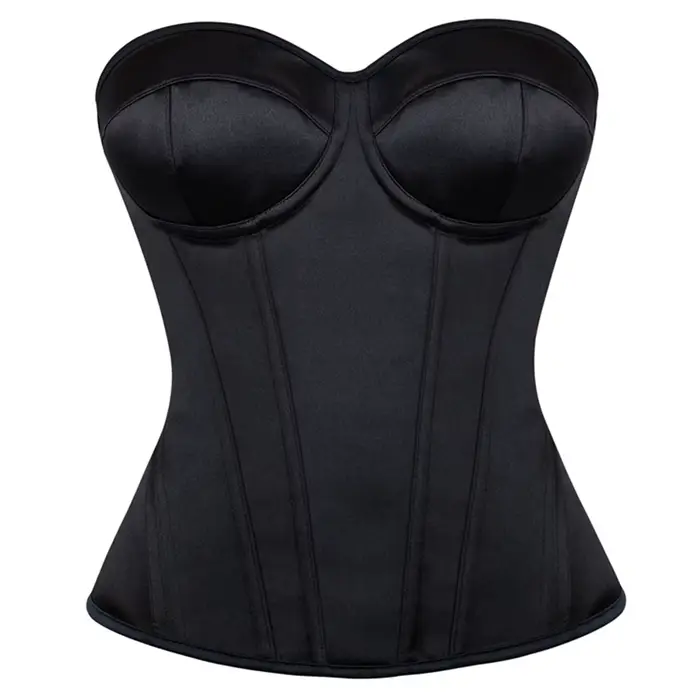 Polyester a elastan korzet pre ženy, elegantné a štruktúrované gotické bustier pre každý deň, streetwear a špeciálne príležitosti