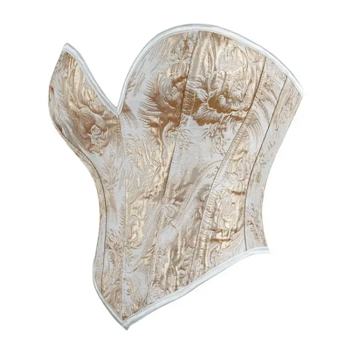 Sexy krátky korzet pre ženy, vintage stredoveký štýl, kvetinová tlač, čipka-up, sochárstvo bustier, pre krátke trup, čierna a zlatá, Korsett móda