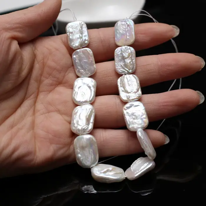 Obdĺžnikové perly 12x16mm