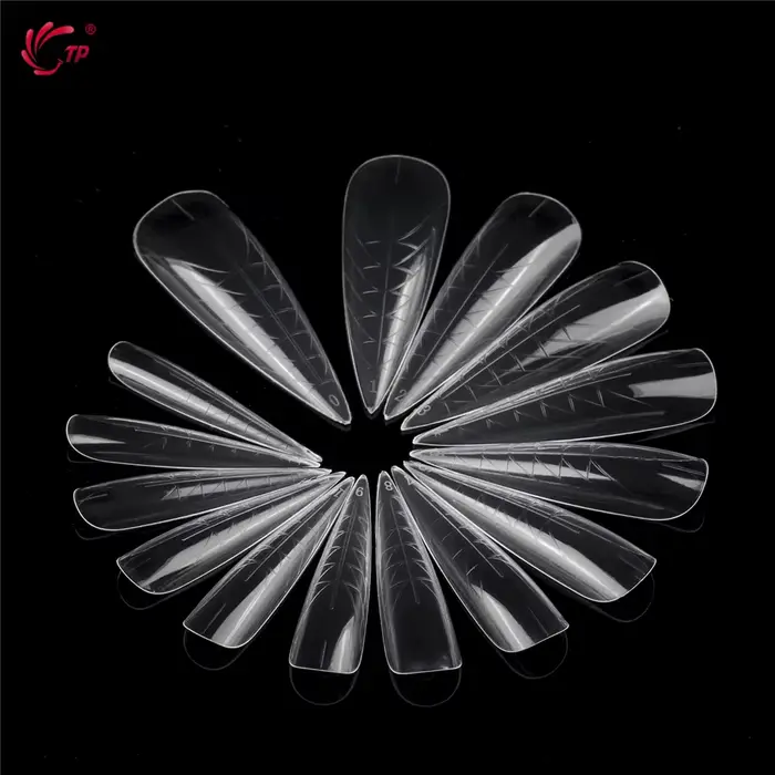 TP 75 pièces/150 pièces Stiletto double forme ongles acrylique construction rapide Gel moule couvert