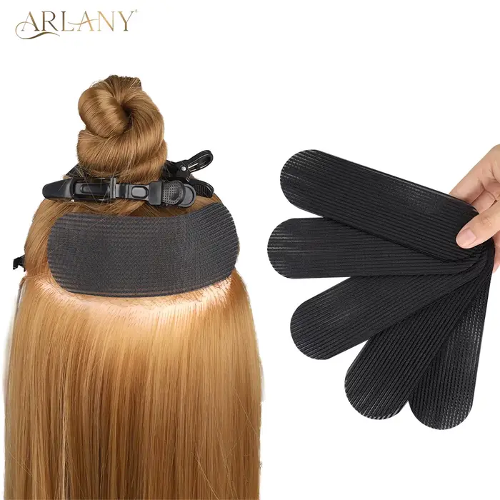 ARLANY Haircut Aid v 100% nylonovej čiernej látke pre kaderníkov Špeciálne príležitosti Kozmetický salón Rozšírenie účesu Vrkoče