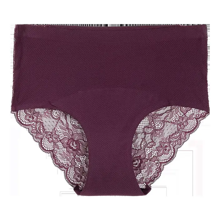 Culotte menstruelle respirante anti-fuite pour femmes, culotte Sexy en dentelle et coton, sous-vêtem