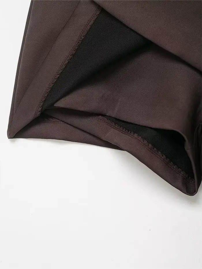 Culottes courtes HH en polyester pour femmes, avec ceinture décorative, shorts hauts, braguette zippée latérale, style de plage, confortables et polyvalentes pour toutes les saisons