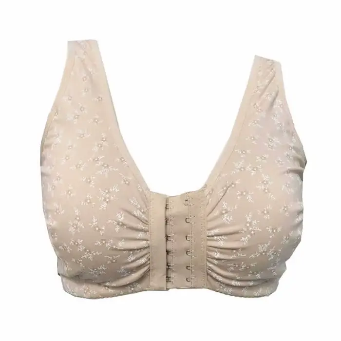 Soutien-gorge mastectomie pour femmes, fermeture frontale en coton avec poche pour prothèse mammaire