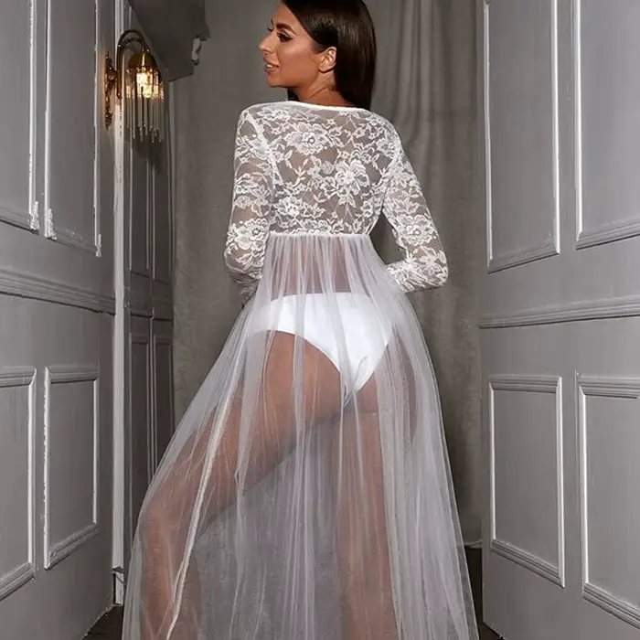 Sexy čipka nočná košeľa pre ženy, elegantné a pohodlné, špeciálne príležitosti, romantická noc