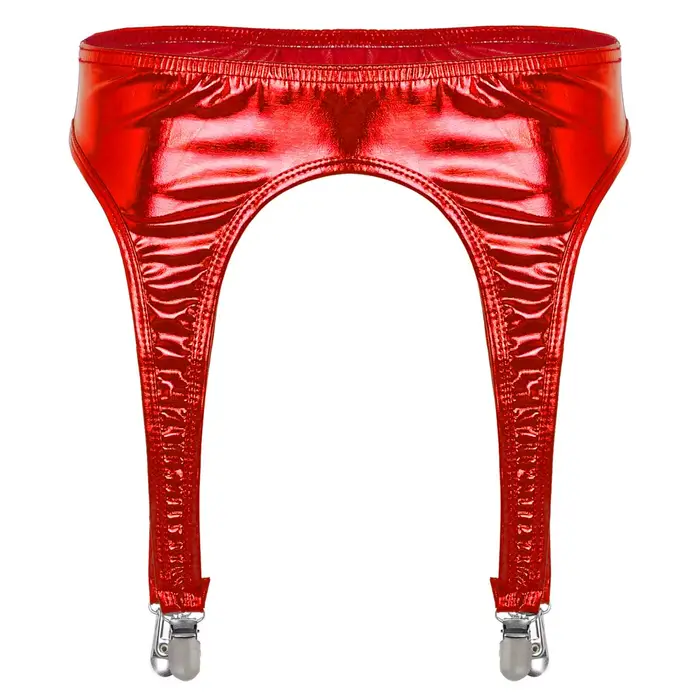 Jarretelles Gothiques pour Femme, Lingerie Brillante D.lique, Taille Haute, Jarretelles pour Cuissar