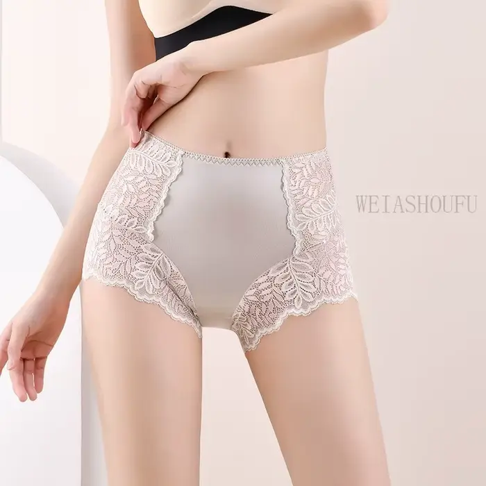 Sexi čipkované nohavičky pre ženy, bezšvové, vysoký pás, pohodlné, 3XL