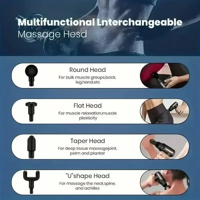 USB Mini masážna pištoľ Fascia Machine na uvoľnenie svalov vibračná tyč Masážny nástroj Fitness vybavenie