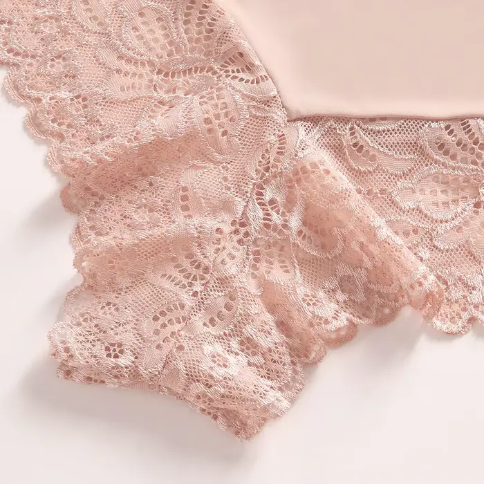 spodná bielizeň dámska bavlna a polyester s romantickou čipkou pre ženy, pohodlné a moderné pre špeciálne príležitosti