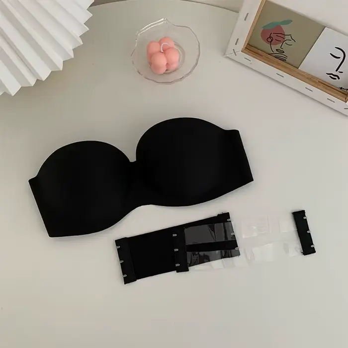 Femmes Sexy soutien-gorge sans bretelles Push Up sans fil soutiens-gorge bustier tubulaire anti-déra