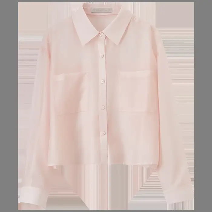 Chemisier femme SENTUBILA en Lyocell, collection Printemps-Été 2026, col à revers, manches longues, 