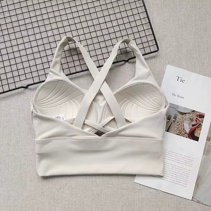 Soutien-gorge de sport respirant pour femmes, résistant aux chocs, haute intensité, bonnet tout-en-u