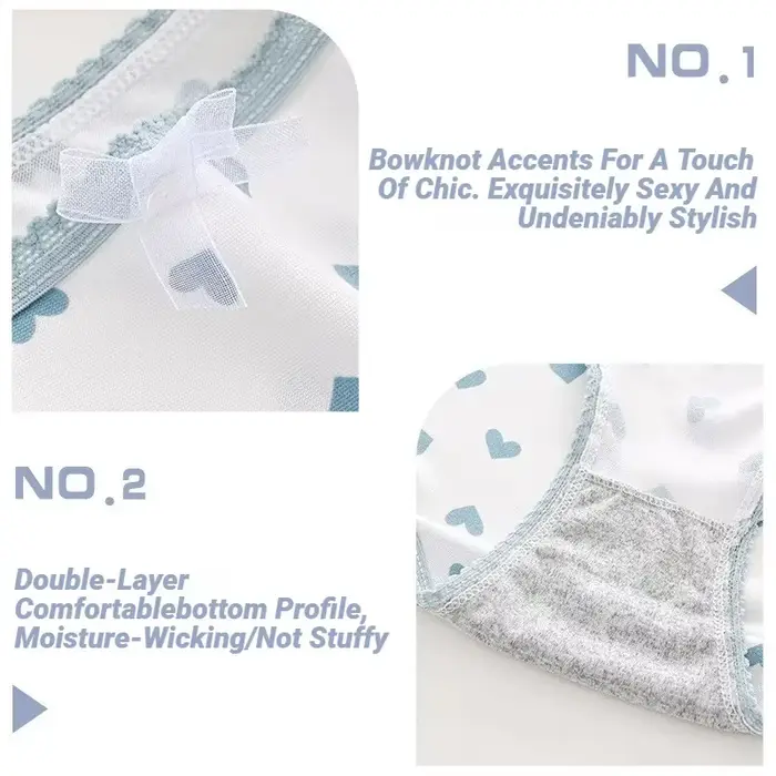 Culottes pour femmes en coton tricoté imprimées à carreaux de coeurs confortables et respirantes pour le quotidien et les occasions spéciales