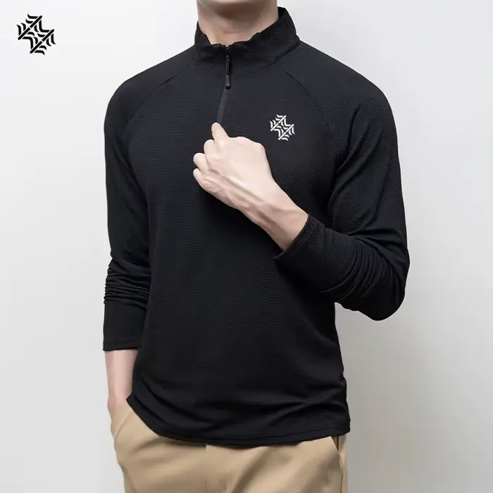košeľa SENBWL z polyesteru a spandexu pre mužov, športový štýl, elegantný, odolný voči vonkajším podmienkam, ideálny pre každodenné aktivity a špeciálne príležitosti