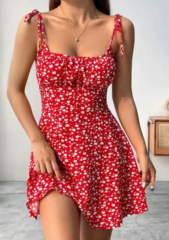 Robes d'été Sexy à bretelles Spaghetti pour femmes, Mini robe, robe de plage, vêtements pour femmes,