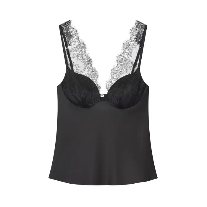 Top TFMLN ženy čipky V-neck hlboké elegantné elegantné street holding šport jarné leto