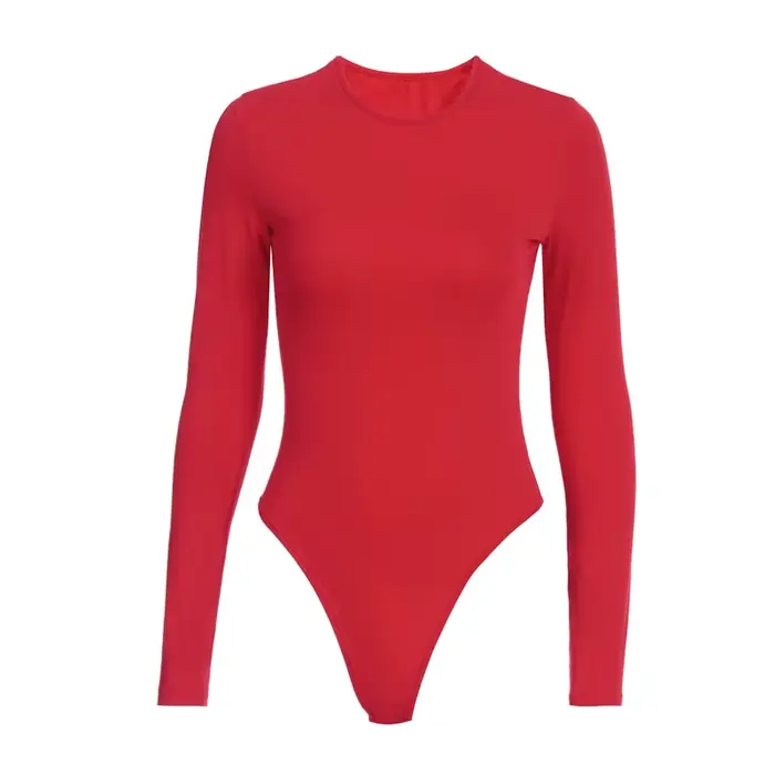 O Krk s dlhým rukávom pevné biele Sexy body ženy čierna jeseň zimné telo Top šedá ležérne Lady Streetwear telo