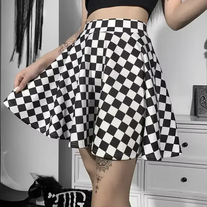 Letná sexy sukňa s vysokým pásom