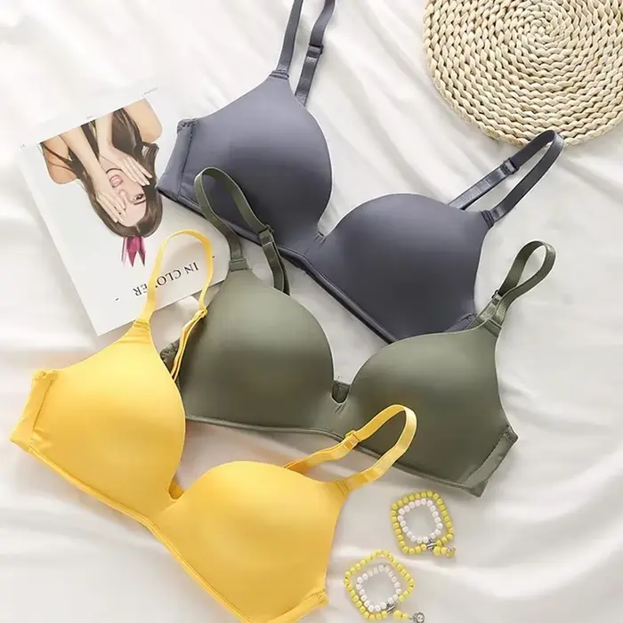 Dámske bezšvíkové podprsenky Sexy bezdrôtové push up spodná bielizeň dievčatá študenti dýchanie tenké 10 farieb podprsenky žena priedušná podprsenka frunsed