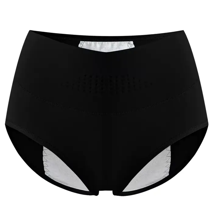 Taille haute culotte menstruelle pour femme pantalon élargi période anti-fuite sous-vêtements physio