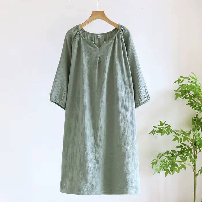 Čistá bavlnená nočná košeľa, veľkosť XL, minimalistický dizajn, pre ženy, letné noci, maximálny komfort, jednoduchá údržba
