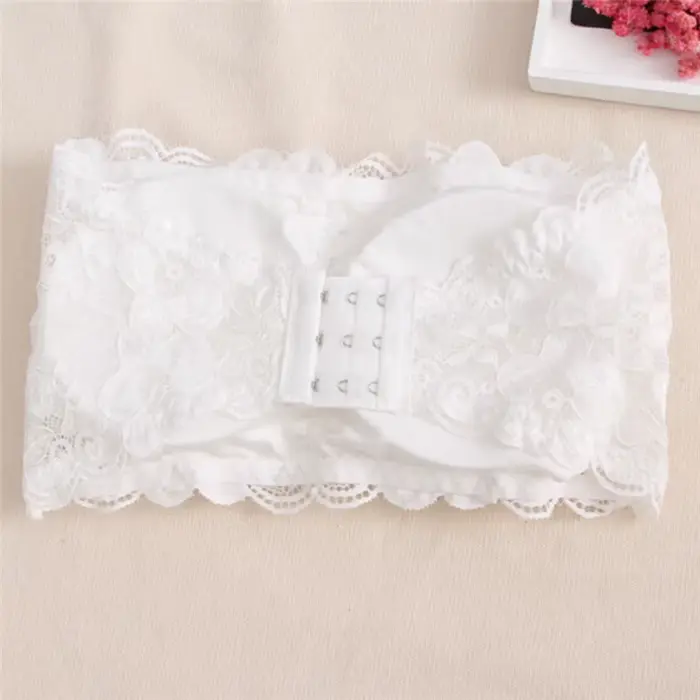 Soutien-gorge en dentelle sans bretelles pour femmes, sexy, décontracté, rond, bustier, débardeur