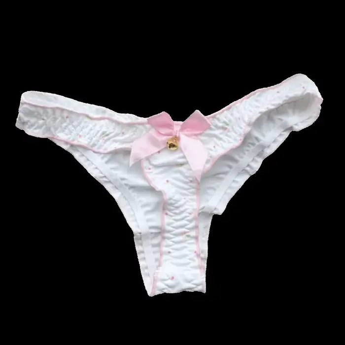 Culottes pour femmes et adolescentes, style lingerie, avec nœud mignon, à volants et motifs floraux,