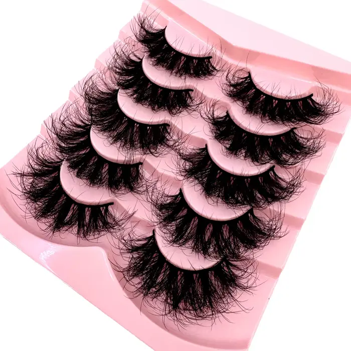 Faux cils longs et moelleux 3D en Faux vison, naturels, Volume doux et dramatique, Extension de cils
