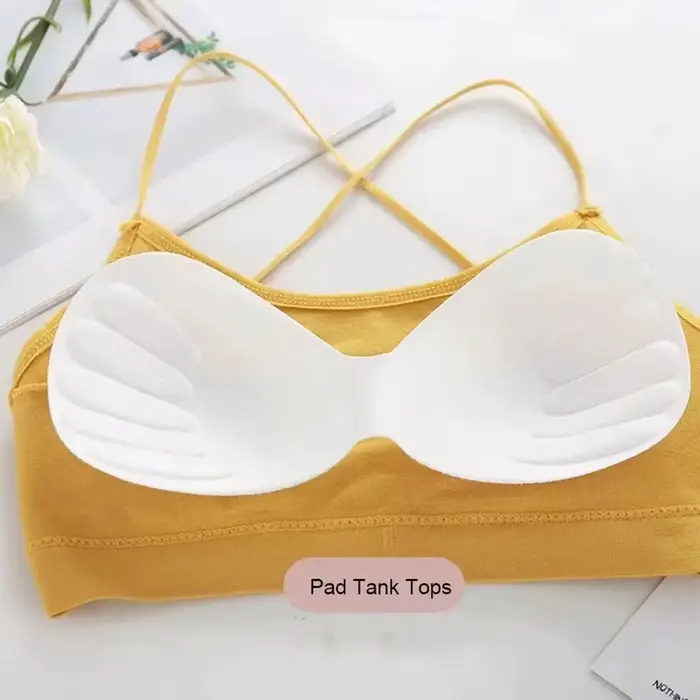 Polyester jóga podprsenka, bezšvíkový dizajn, push-up, krížové popruhy, pre jogu, beh a fitness ženy