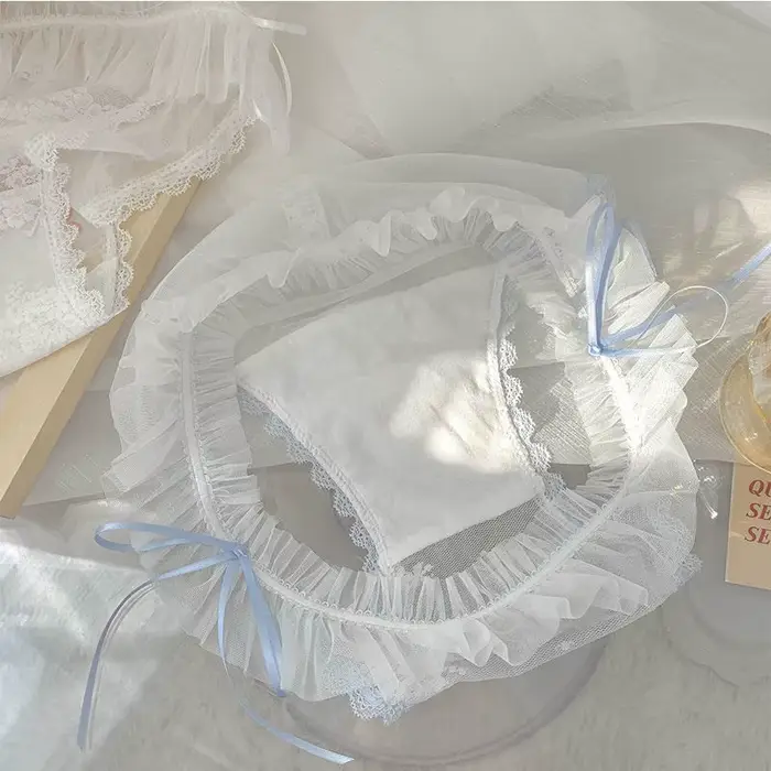 Ženy Sexy Priehľadná Čipka Mašlička Tanga Spodná Bielizeň Mikro Slipy Erotické