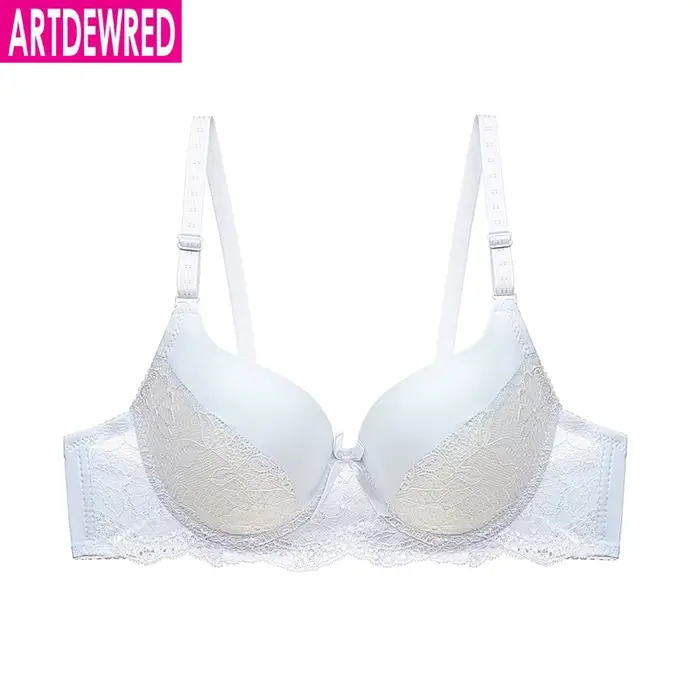 Sexy čipka podprsenka, Dámske kvetinové push up podprsenka, kostice podprsenka, veľké veľkosti, Super Thin podprsenka