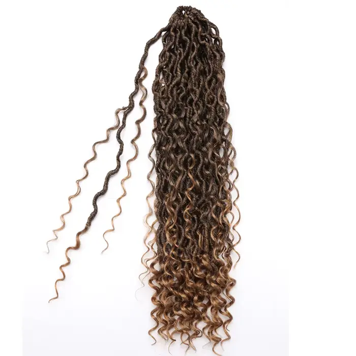 Fake Locs čierna s textúrou bohyne BoHo Chic ponúknuť pre ženy špeciálne príležitosti
