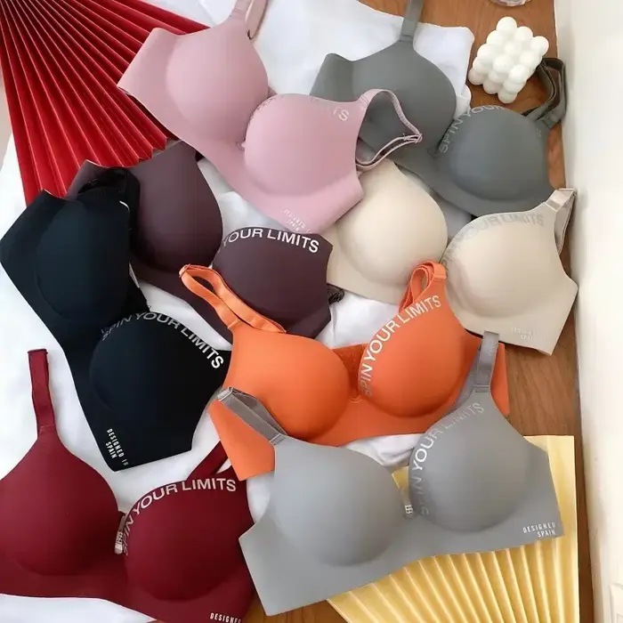 Ženy jeden kus módne list podprsenka bez stopy bez oceľového krúžku zbierať podprsenka sexy push up Bralette spodná bielizeň bezšvíkové ženy podprsenka Set