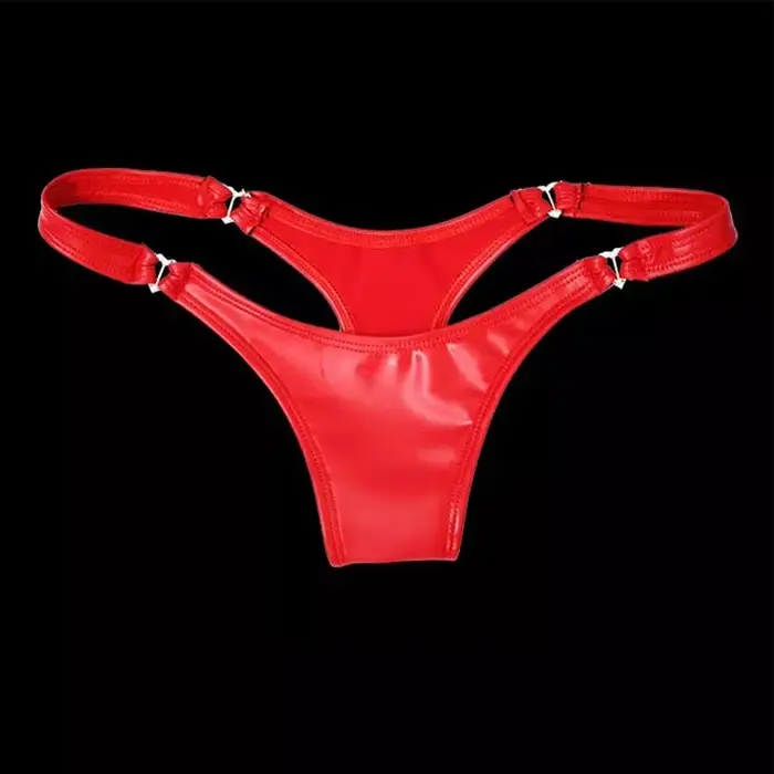 Dámske sexuálne žabky String teplé PVC kožené nohavičky nohavičky nohavičky spodná bielizeň spodná bielizeň spodná bielizeň Tanga String