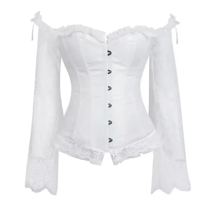 Vintage bustier z polyesteru a elastanu s výšivkou, pre ženy, každodenný štýl a špeciálne príležitosti