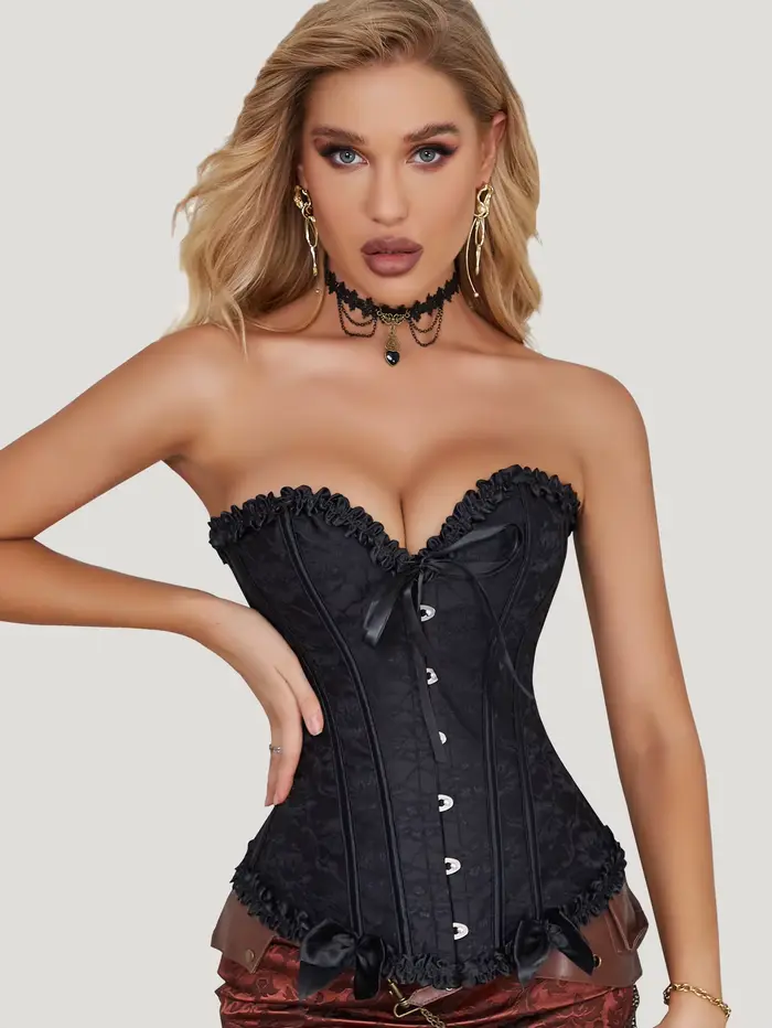 Corset sexy surbuste bustiers gothiques et corsets à lacets corselet taille corset fajas ventre plat shapewear femmes shaper ceinture