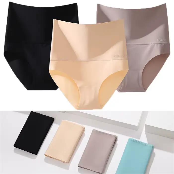 Bodyshaper vysoký pás bezšvové nohavičky ženy spodná bielizeň antibakteriálne mäkké rozkroku nohavičky pre intímne ženy spodná bielizeň Shapewear