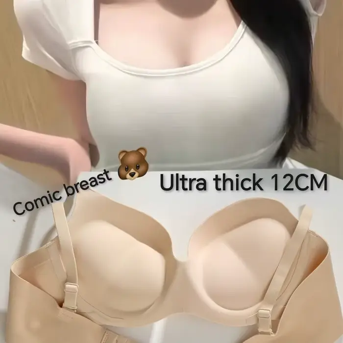 Silná push-up podprsenka pre malé prsia, neviditeľná, bezdrôtová, s nastaviteľnými popruhmi, pre citlivé ženy a pohodlné špeciálne príležitosti