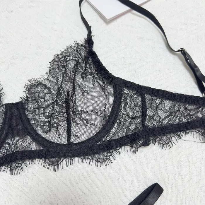 Sexy dámske spodná bielizeň nastaviť v pevnej čipky s kosticami pre ženy špeciálne príležitosti