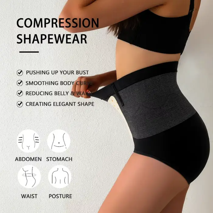 Culotte de contrôle du ventre Flarixa sans couture avec veste chauffante post-partum pour femmes confortable et élégante occasions spéciales
