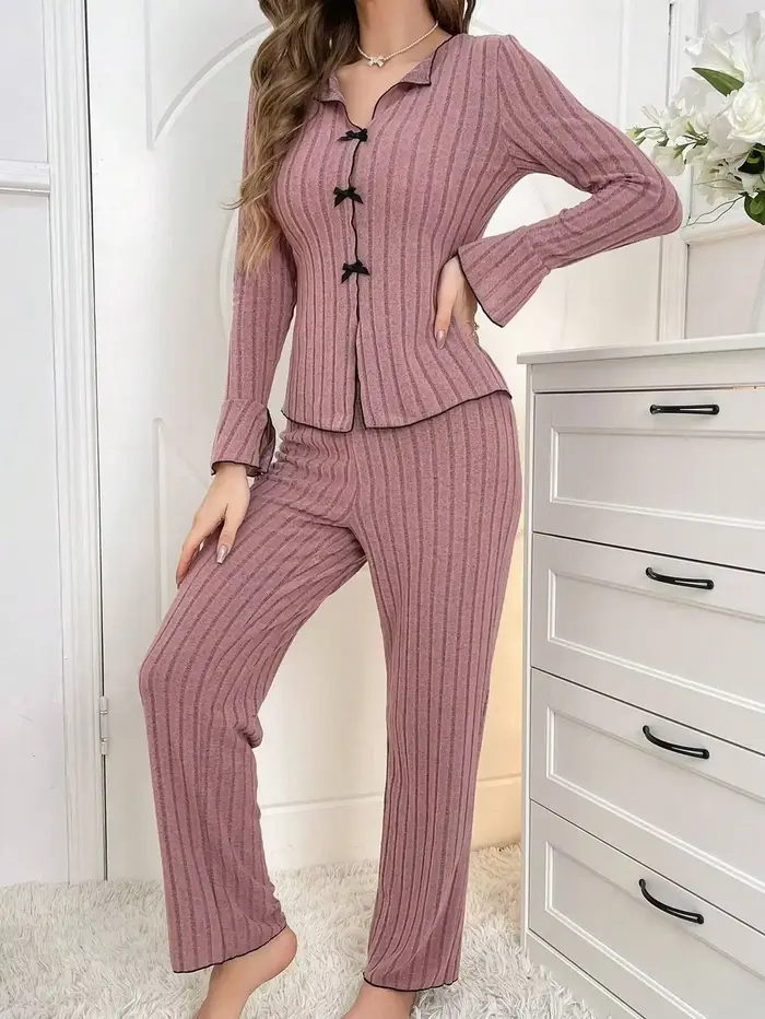 Dámsky teplý pyžamový set