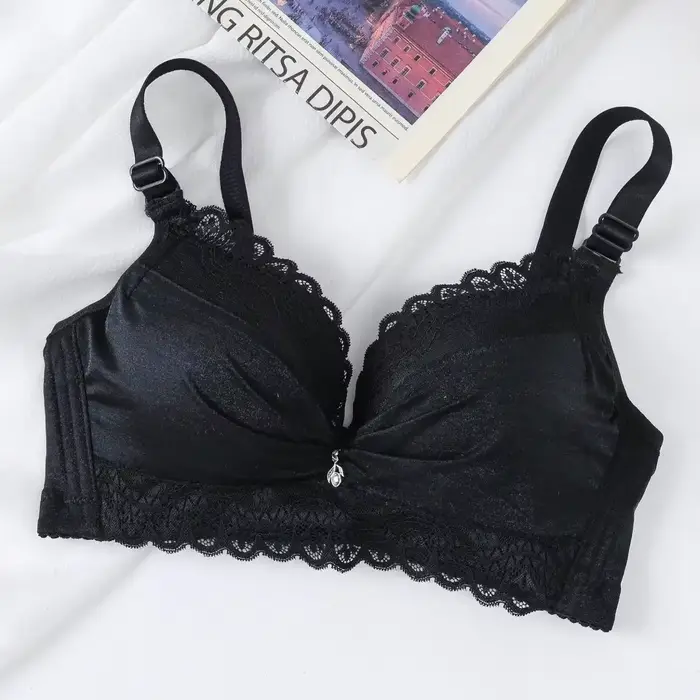 Soutien-gorge push-up ultra-épais avec soutien latéral, bonnets épais de 8 cm, lingerie en dentelle 