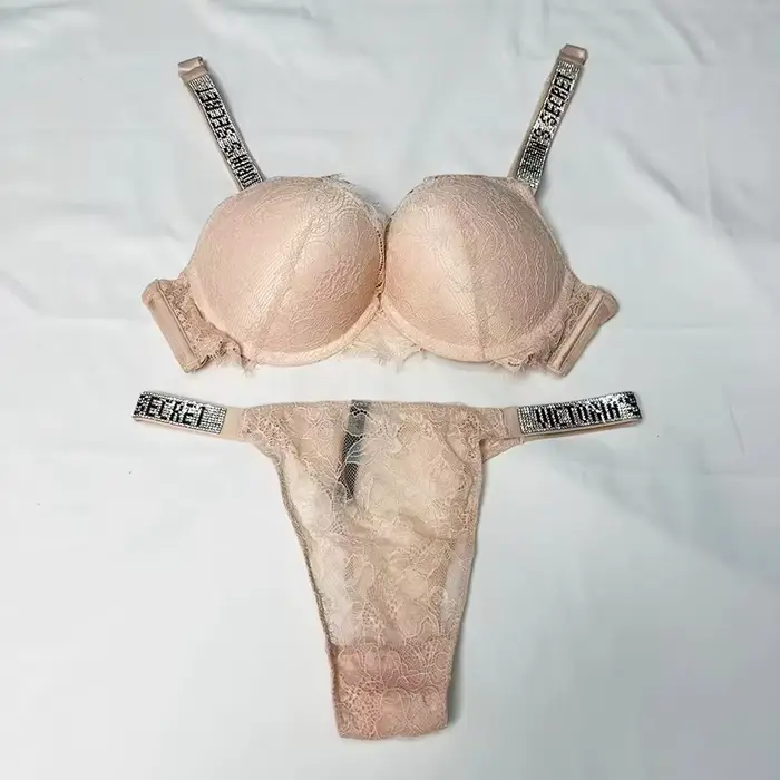 Nový sexy set podprsenky a nohavičiek Victoria's Secret pre ženy – Pohodlný