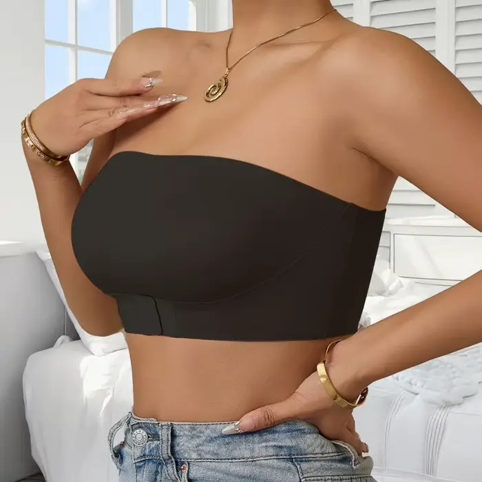 Bezramenná podprsenka bandeau pre ženy