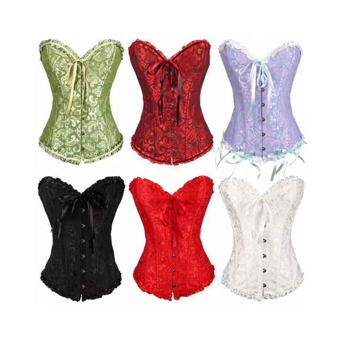 Pás korzet s tangá, bustier pre ženy, sexy spodná bielizeň šnúrky, kvetinový vzor, shapewear, vintage viktoriánskej módy, body shaper