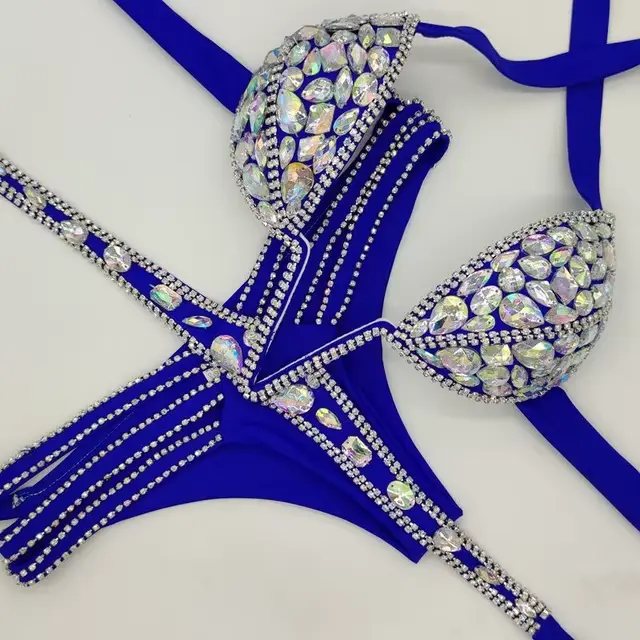 2020 venus vacances sexy femmes daimond push up cristal col en V strass maillots de bain vente chaud