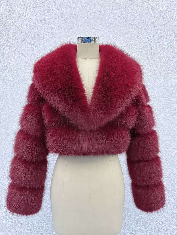 ZADORIN tendance fourrure haut nouveau recadrée fausse fourrure manteau femme vêtements fourrure fau