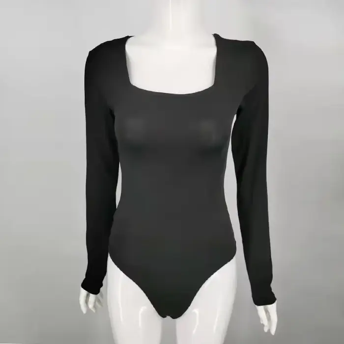 Prispôsobiteľný body s dlhým rukávom pre ženy