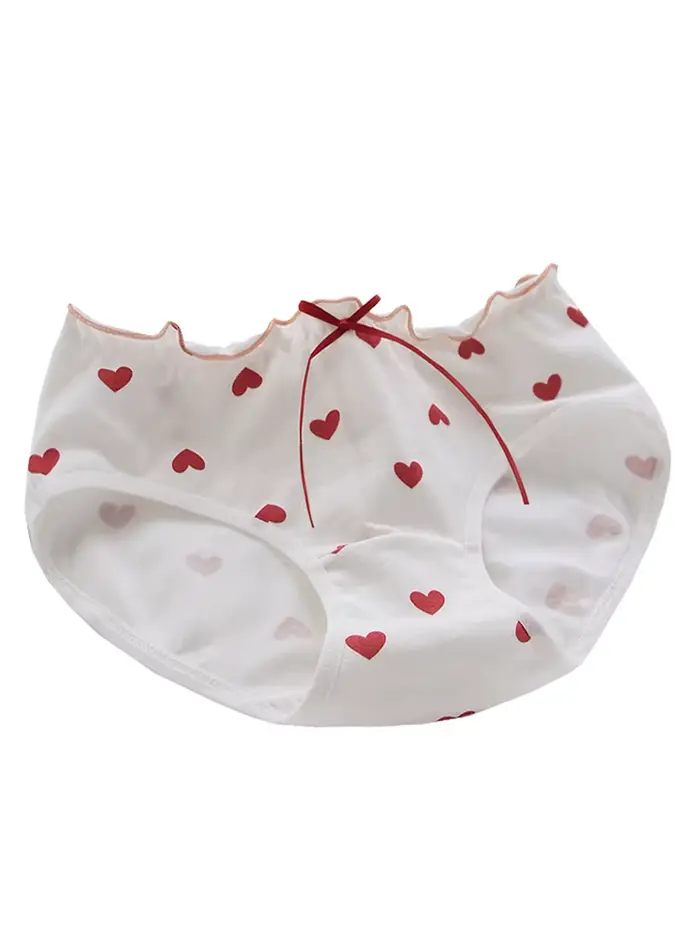 Sous-vetements feminins elegants coton polyester arc decoration taille M-XL occassions speciales