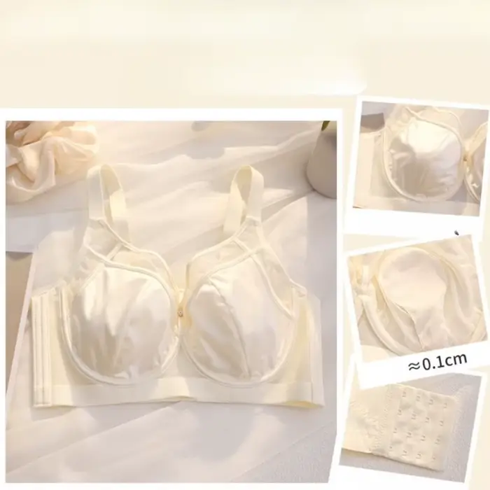 Soutien-gorge en satin doux minimisant, coupe pleine, anti-affaissement, effet liftant, avec armatures fines, disponible en différentes tailles et couleurs pour femmes